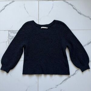 Alice + Olivia ribbed wool blend sweater size XS
